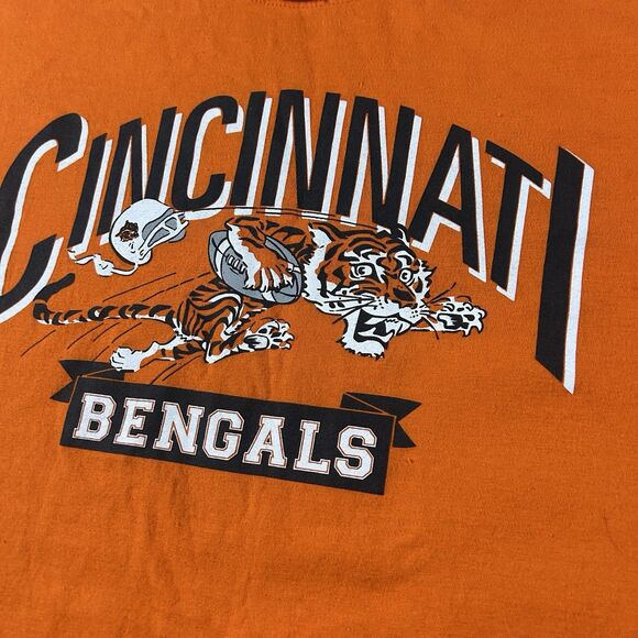 Nike Cincinnati Bengals Leaping Tiger Graphic Shirt Men’s 3XL Dri-Fit Orange NFL - Picture 7 of 12